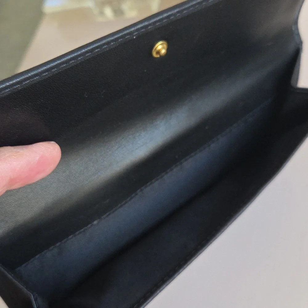 Coach Black Signature Leather Continental Wallet - Picture 9 of 9